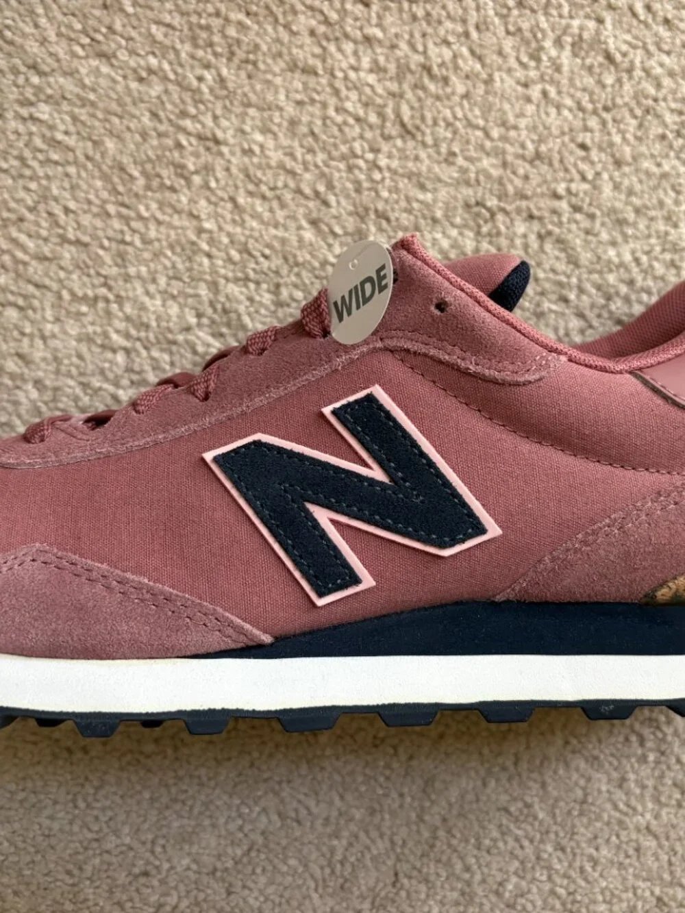 New Balance 515 Women's Running Shoes Size 12W Mauve Pink Suede WL515FBK NWT